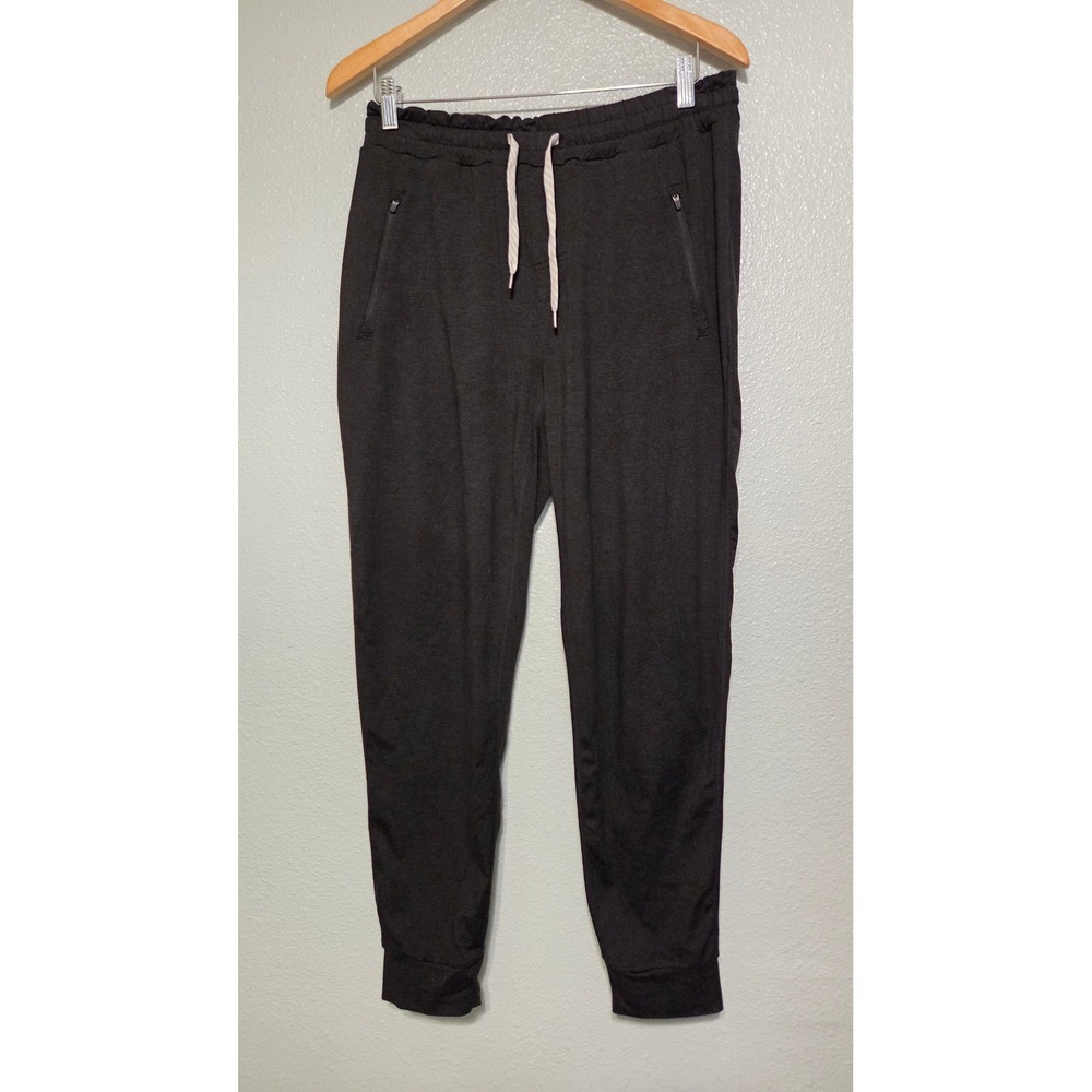 Vuori Ponto Performance Joggers Men's Large Black Heather Athleisure Pants